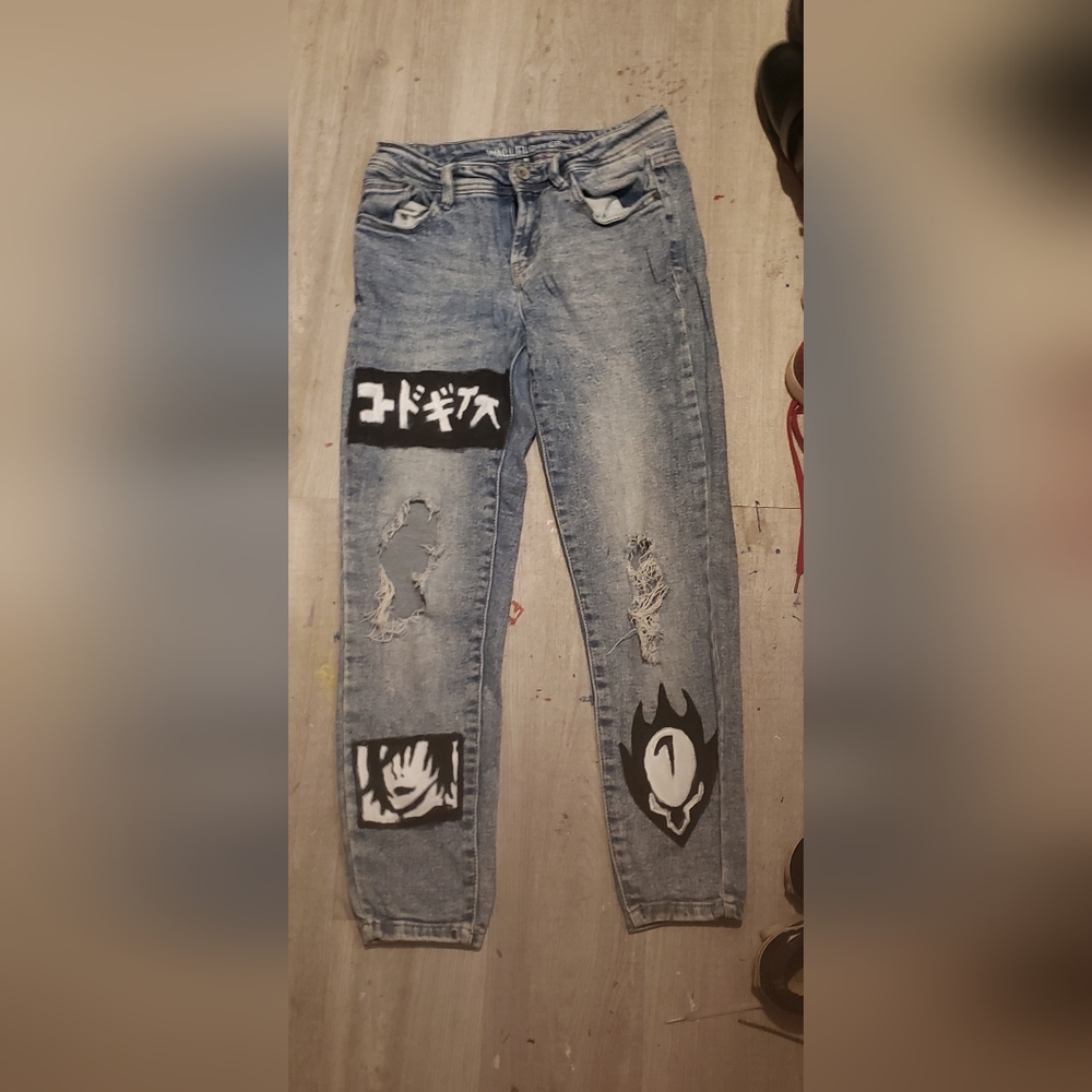 Hand Painted Code Geass Jeans
